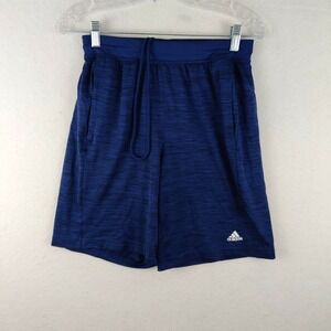 Adidas ClimaLite Navy Blue Training Gym Tech Shorts Mens Medium